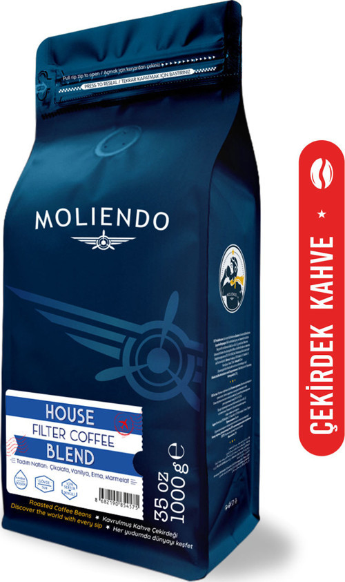 House Blend Filtre Kahve (Çekirdek Kahve) 1000 g