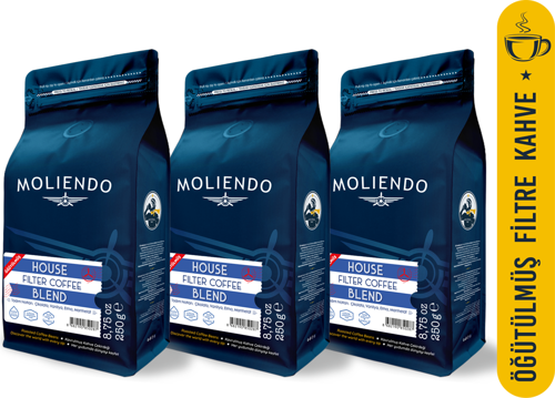 House Blend Filtre Kahve Avantaj Paketi (Öğütülmüş Filtre Kahve) 3*250 g