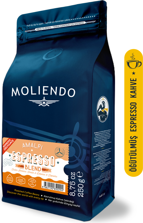 Moliendo Amalfi Espresso Blend Kahve ( Öğütülmüş Espresso Kahve ) 250 g