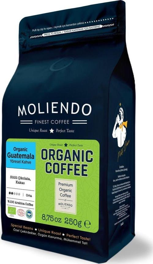 Organic Guatemala Shb Yöresel Kahve (Çekirdek Kahve) 250 g