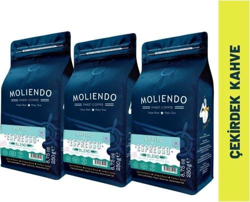 Ravello Espresso Blend Kahve Avantaj Paketi (Çekirdek Kahve) 3*250 g