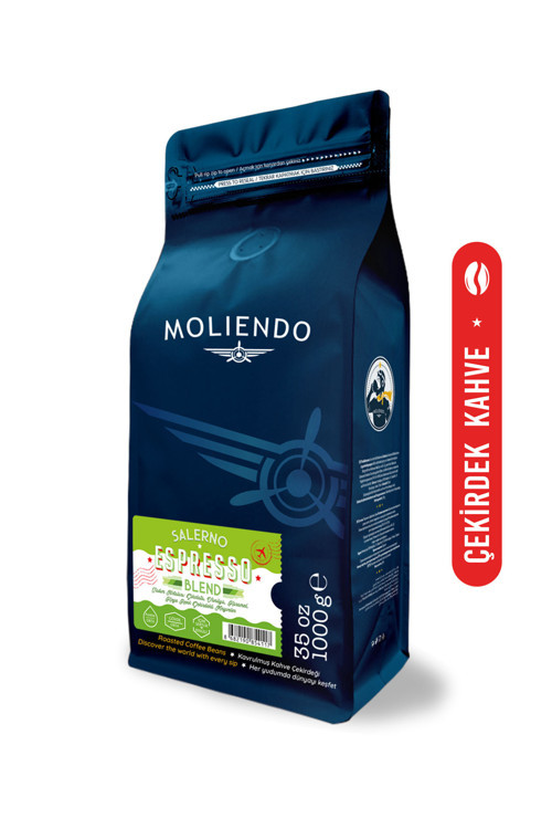 Salerno Espresso Blend Kahve (Çekirdek Kahve) 1000 g