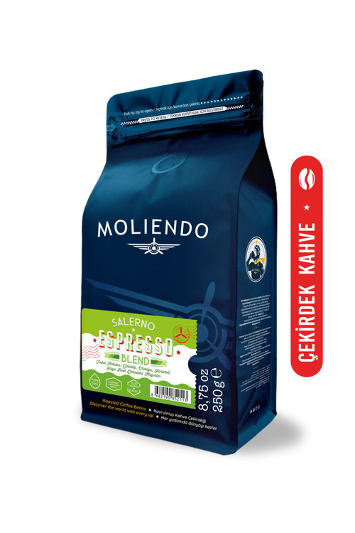 Salerno Espresso Blend Kahve (Çekirdek Kahve) 250 g