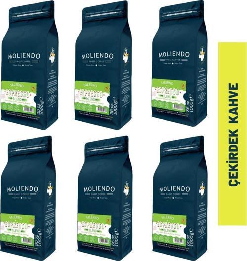 Salerno Espresso Blend Kahve Avantaj Paketi(Çekirdek Kahve) 6*1000 g