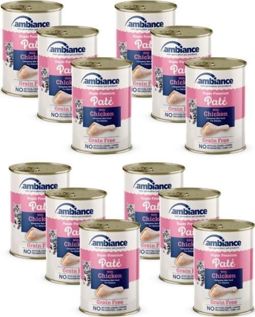 Ambıance Yavru Kedı Konserve Tavuk Etlı Ezme 12'Li 400Gr