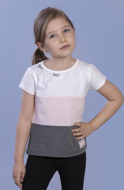 Toontoy Kız Çocuk Garnili Nakış Detaylı Tişört