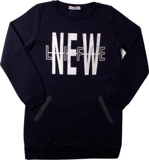 Tonotoy Kız Çocuk New Life Varak Baskılı Cepli Sweatshirt