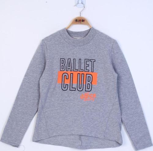 Toontoy Kız Çocuk Ballet Club Baskılı Sweatshirt 