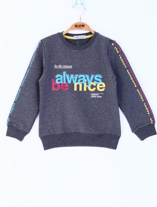 Toontoy Kız Çocuk Always Baskılı Sweatshirt 