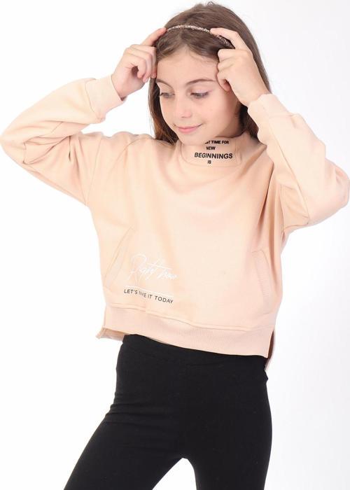 Toontoy Kız Çocuk Baskılı Sweatshirt