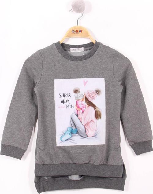 Toontoy Kız Çocuk Anne Kız Baskılı Sweatshirt