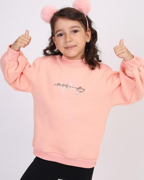 Toontoy Kız Çocuk Baskılı Sweatshirt