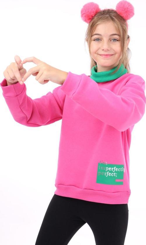 Toontoy Kız Çocuk Baskılı Sweatshirt