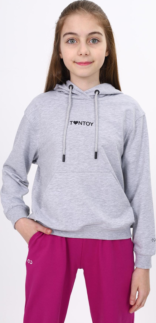 Toontoy Kız Çocuk Baskılı Sweatshirt