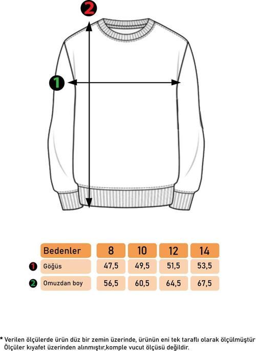 Toontoy Kız Çocuk Batik Desenli Sweatshirt