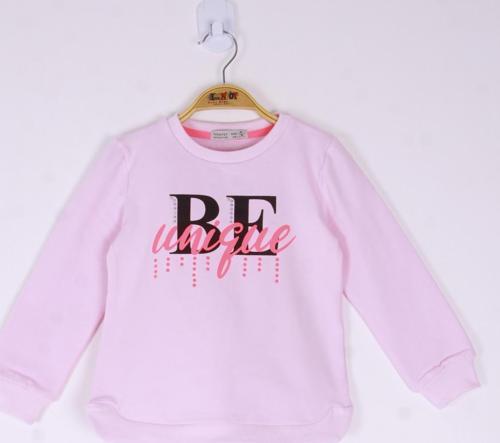 Toontoy Kız Çocuk Be Baskılı Sweatshirt 