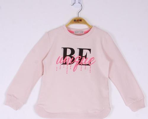 Toontoy Kız Çocuk Be Baskılı Sweatshirt 