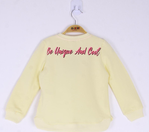 Toontoy Kız Çocuk Be Baskılı Sweatshirt