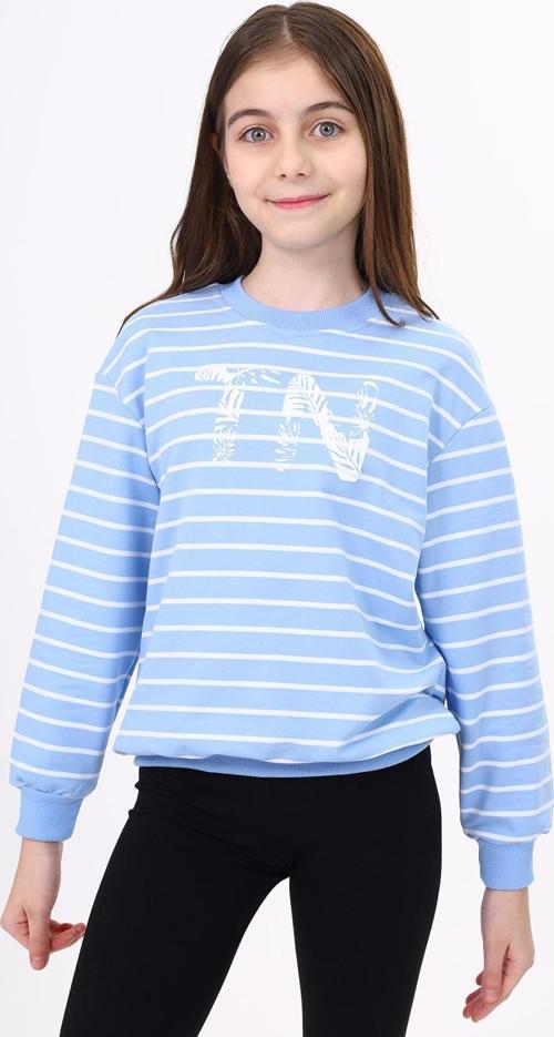 Toontoy Kız Çocuk Çizgili Sweatshirt