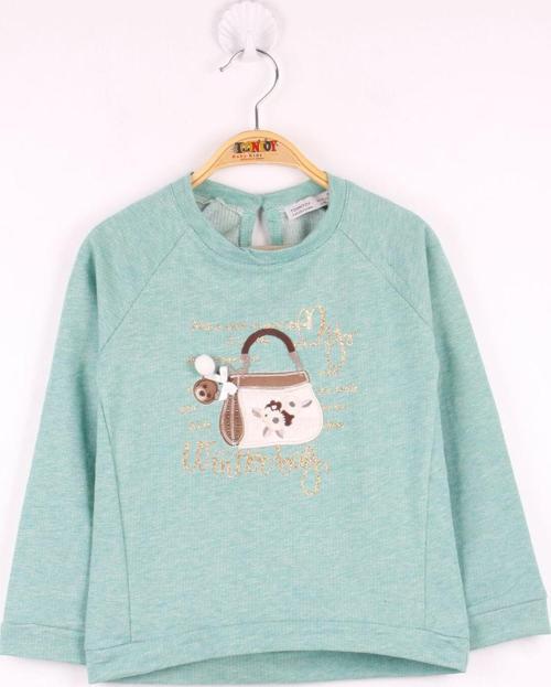 Toontoy Kız Çocuk Çanta Nakışlı Sweatshirt