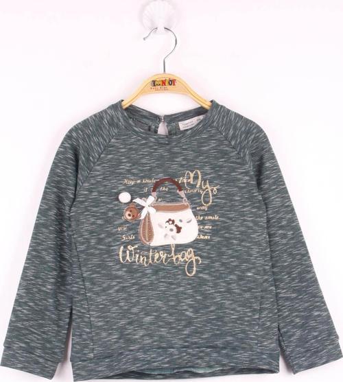 Toontoy Kız Çocuk Çanta Nakışlı Sweatshirt