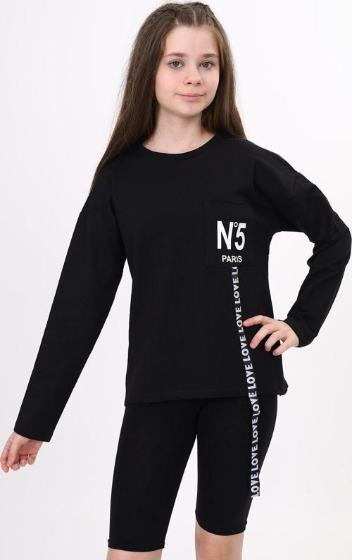 Toontoy Kız Çocuk Cep Üstü Baskılı Sweatshirt