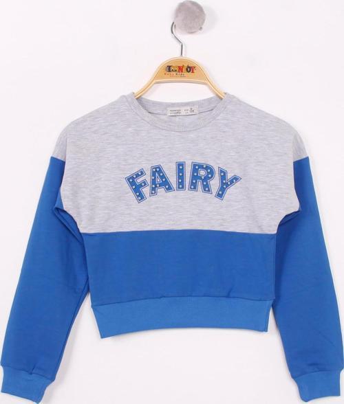 Toontoy Kız Çocuk Fairy Baskılı Garnili Sweatshirt