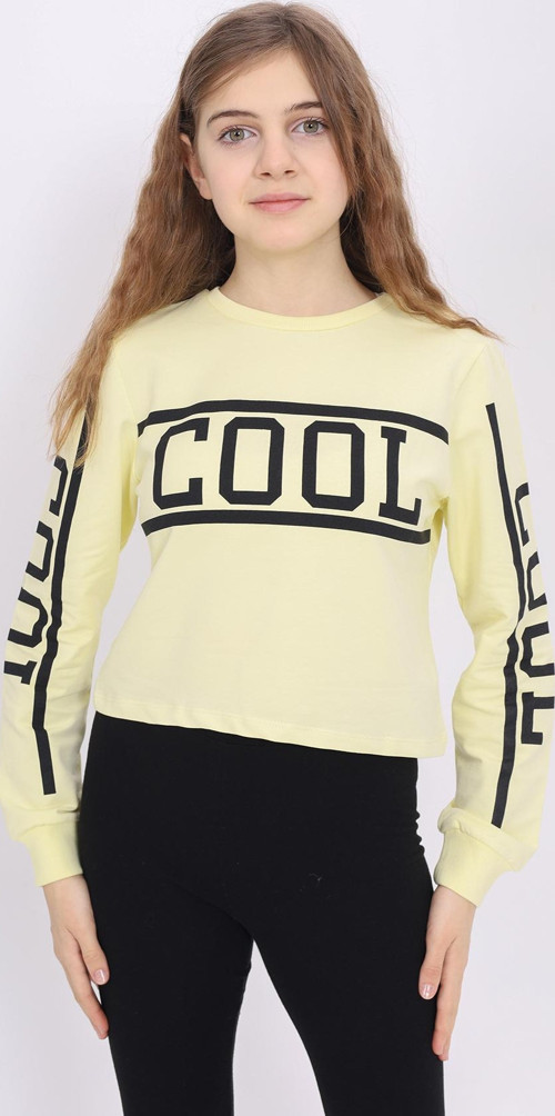 Toontoy Kız Çocuk Cool Baskılı Sweatshirt