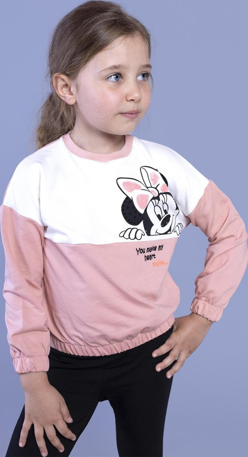 Toontoy Kız Çocuk Garnili Baskılı Sweatshirt