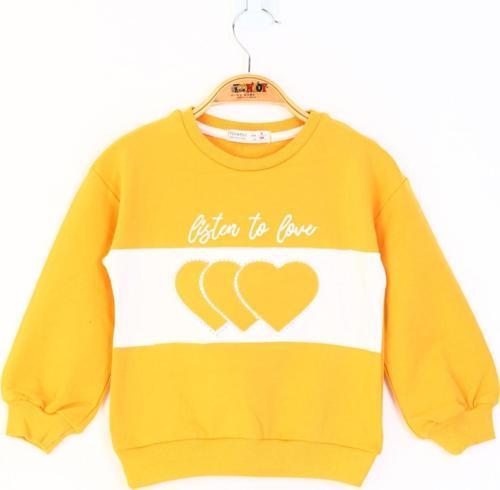 Toontoy Kız Çocuk Kalp Nakışlı Sweatshirt