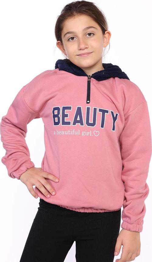 Toontoy Kız Çocuk Kapüşonlu Baskılı Sweatshirt