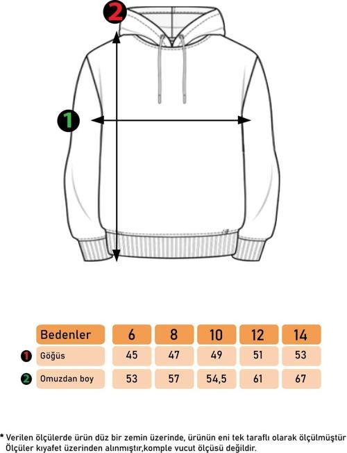 Toontoy Kız Çocuk Kapüşonlu Baskılı Sweatshirt