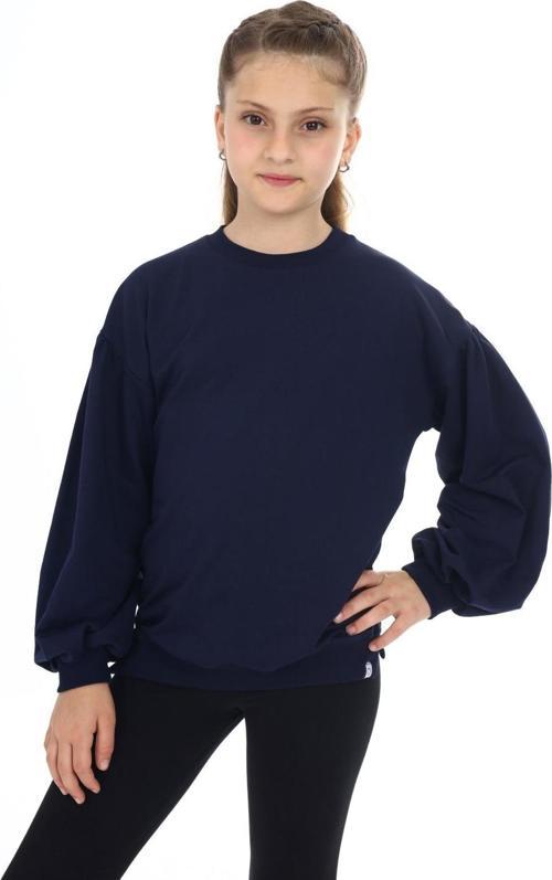 Toontoy Kız Çocuk Kolları Balon Okul Sweatshirt