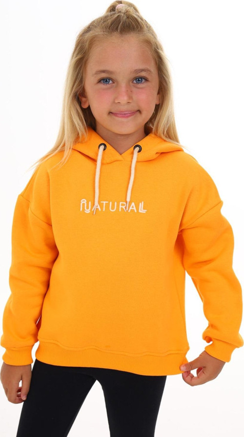Toontoy Kız Çocuk Kapüşonlu Natural Nakışlı Sweatshirt