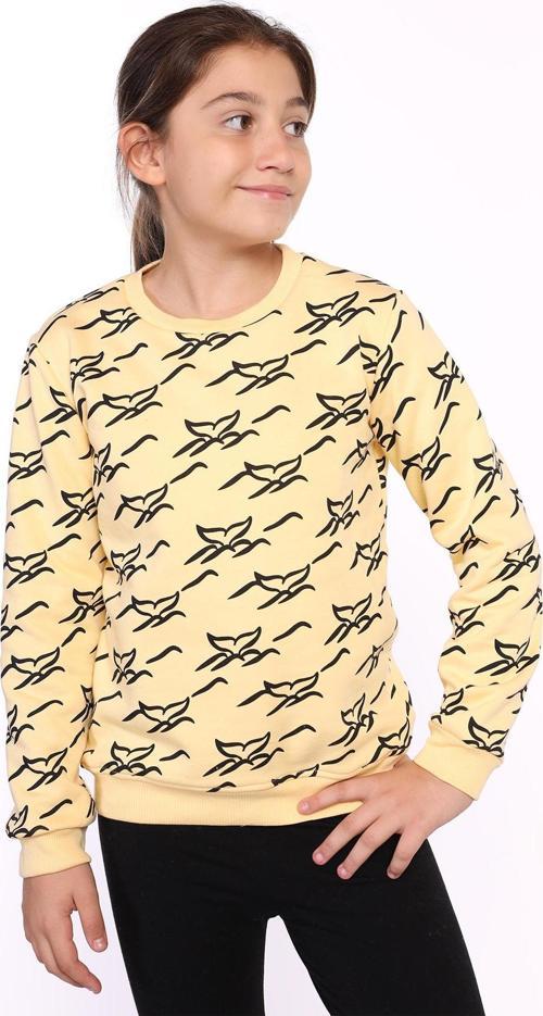 Toontoy Kız Çocuk Komple Balık Kuyruğu Baskılı Sweatshirt