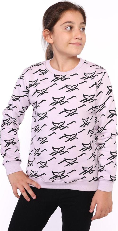 Toontoy Kız Çocuk Komple Balık Kuyruğu Baskılı Sweatshirt
