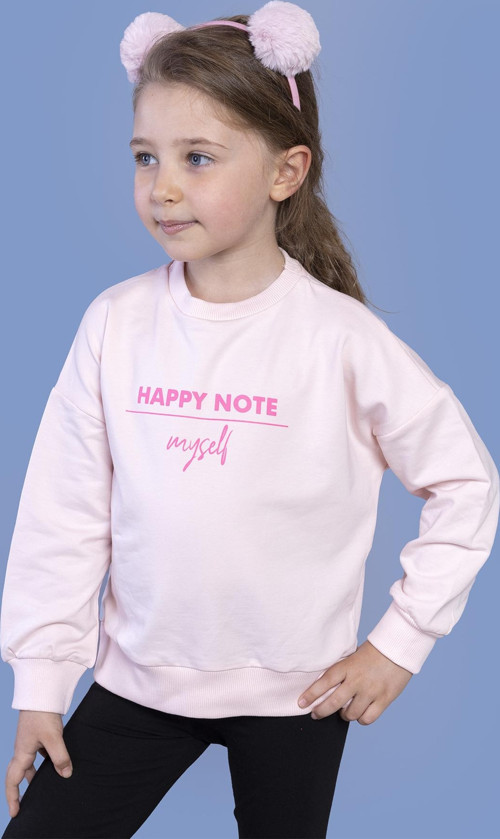 Toontoy Kız Çocuk Sırtı Baskılı Sweatshirt