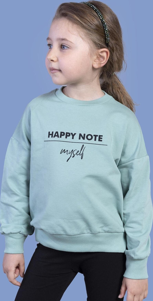 Toontoy Kız Çocuk Sırtı Baskılı Sweatshirt