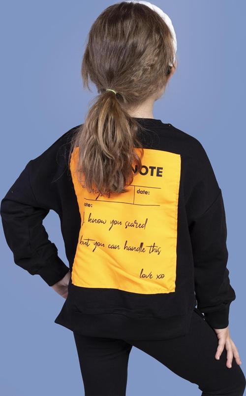 Toontoy Kız Çocuk Sırtı Baskılı Sweatshirt