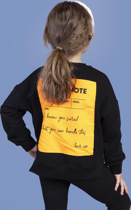 Toontoy Kız Çocuk Sırtı Baskılı Sweatshirt