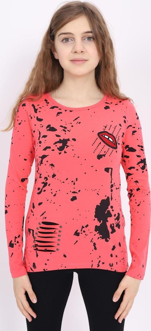 Toontoy Kız Çocuk Sweatshirt  Lazer Kesim Dudak Nakışlı