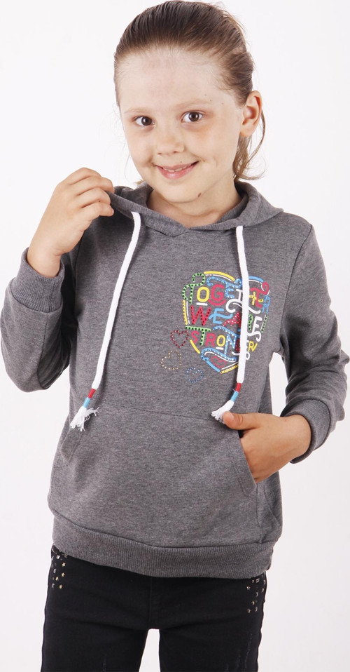 Toontoy Kız Çocuk Stronger Baskılı Sweatshirt