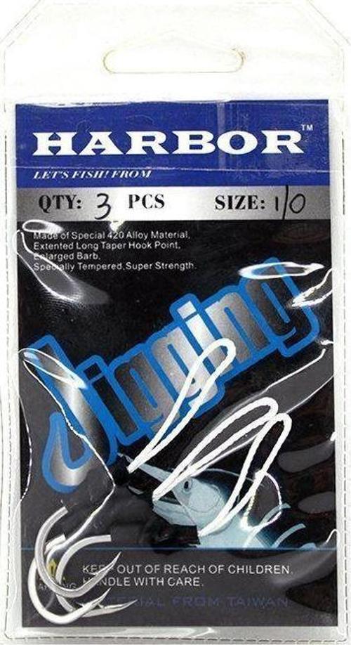 Harbor Jig İğnesi 1/0 3lü Paket Siyah