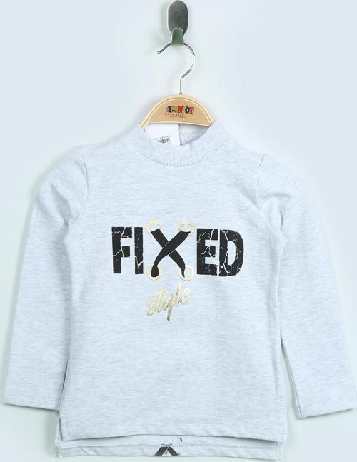 Toontoy Kız Çocuk Sweatshirt Fixed Varak Baskılı