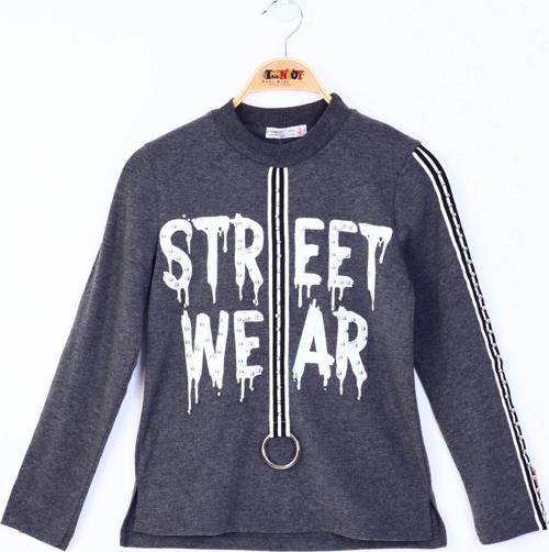 Toontoy Kız Çocuk Sweatshirt Street Wear Baskılı