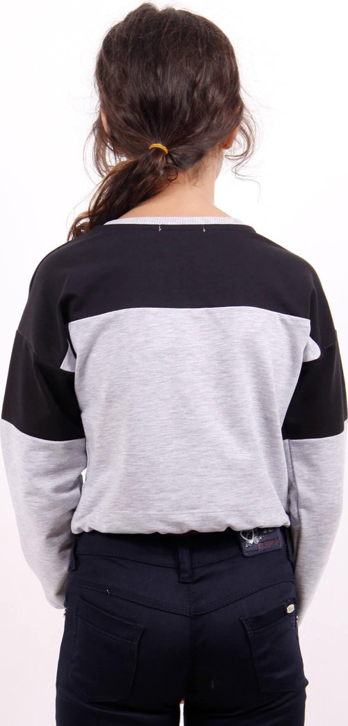 Toontoy Kız Çocuk Varaklı Girl Baskılı Sweatshirt