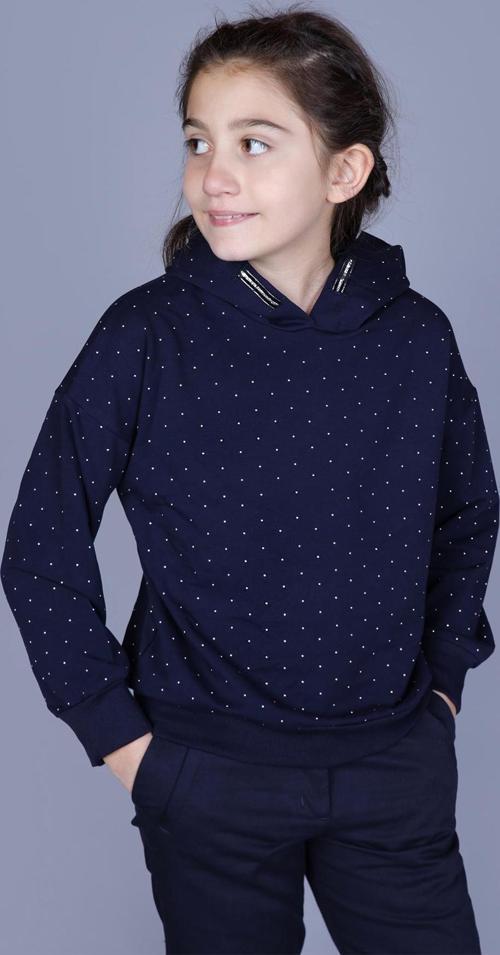 Toontoy Kız Çocuk Taş İşlemeli Sweatshirt 
