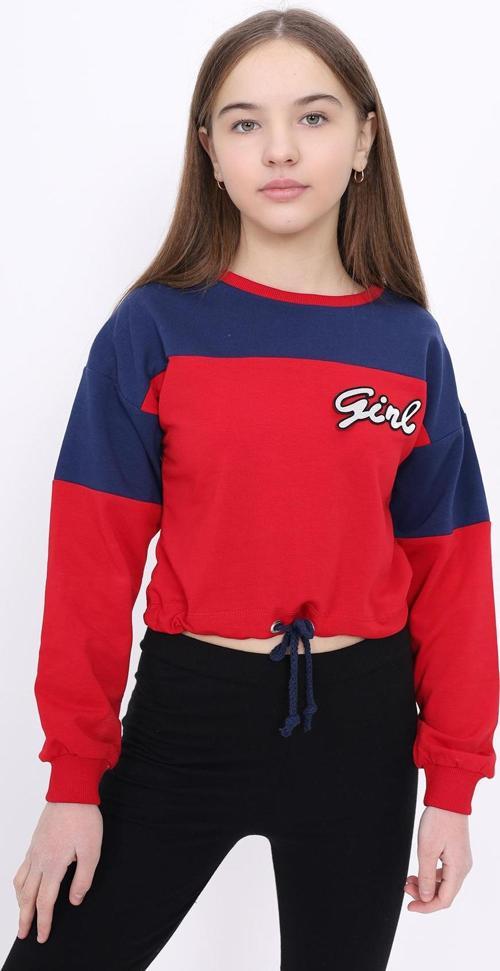 Toontoy Kız Çocuk Varaklı Girl Baskılı Sweatshirt