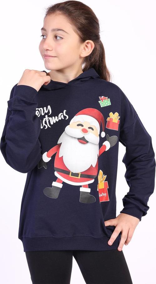 Toontoy Unısex Çocuk Noel Baba Baskılı Sweatshirt