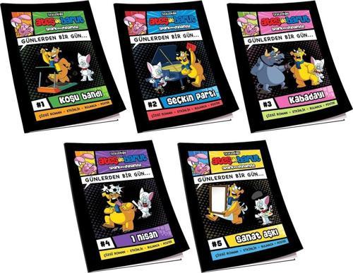 Ateş ile Barut | Günlerden Bir Gün Çizgi Roman Serisi |Tam Set 1&2&3&4&5 | İlk&Ortaokul Çocuk Kitabı